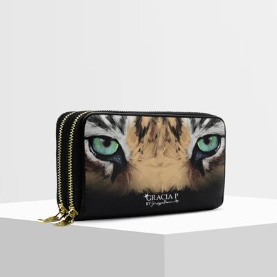 ANGY Double wallet by Gracia P - Wallet - Tiger 's eyes