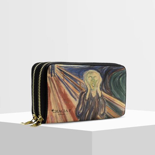 Portafogli ANGY Double di Gracia P - Wallet - Urlo di Munch