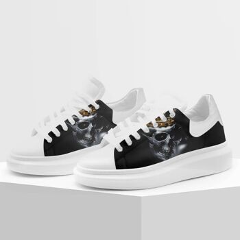 Chaussures Sneakers par Gracia P - MADE IN ITALY - Skull Kiss 1