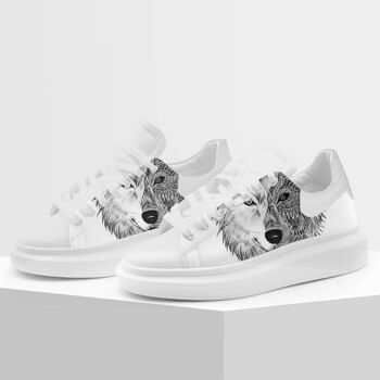 Chaussures Sneakers Gracia P - MADE IN ITALY - loup mandala 1