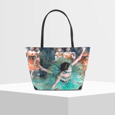 Shopper V Bag di Gracia P -Made in Italy- Ballerina artistic
