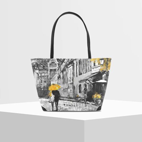 Shopper V Bag di Gracia P -Made in Italy- City vintage