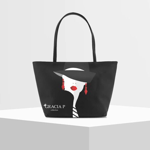 Shopper V Bag di Gracia P -Made in Italy- Class Lady