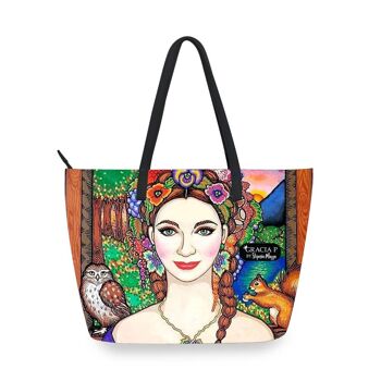 Sac Shopper V de Gracia P -Made in Italy- Dama au crépuscule 1