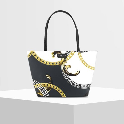 Shopper V Bag di Gracia P -Made in Italy- Elegant