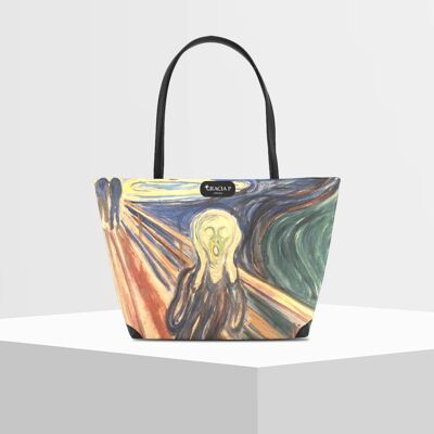Shopper V Bag di Gracia P -Made in Italy- L'urlo di Munch