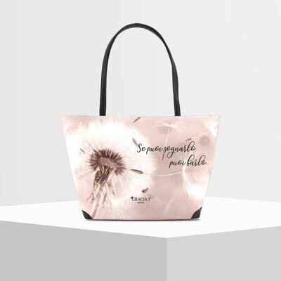 Shopper V Bag di Gracia P -Made in Italy- Soffione sogno