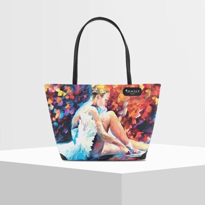 Shopper V Bag by Gracia P -Made in Italy- Sogno Danzante