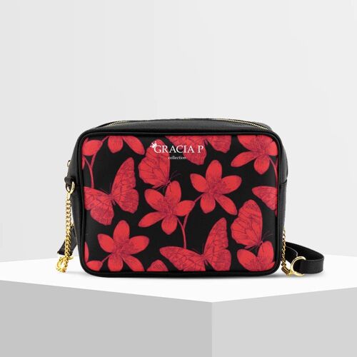 Tizy Bag di Gracia P - Made in Italy - Farfalle e fiori