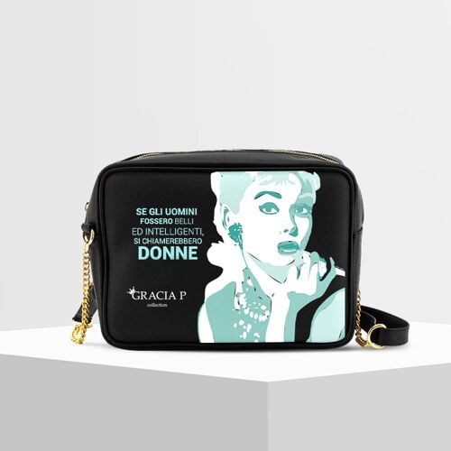 Tizy Bag di Gracia P - Made in Italy - Frase Audrey Hepburn