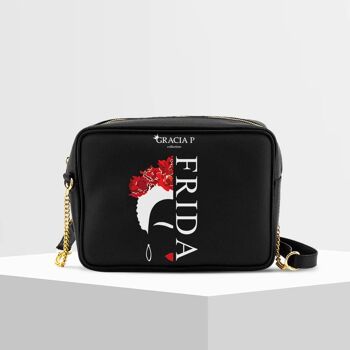 Tizy Bag di Gracia P - Fabriqué en Italie - Nom Frida noir 1