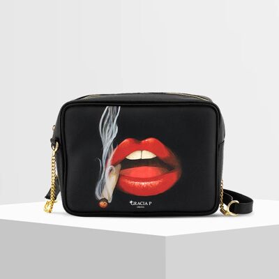 Tizy Bag by Gracia P - Made in Italy - Lips smack kiss
