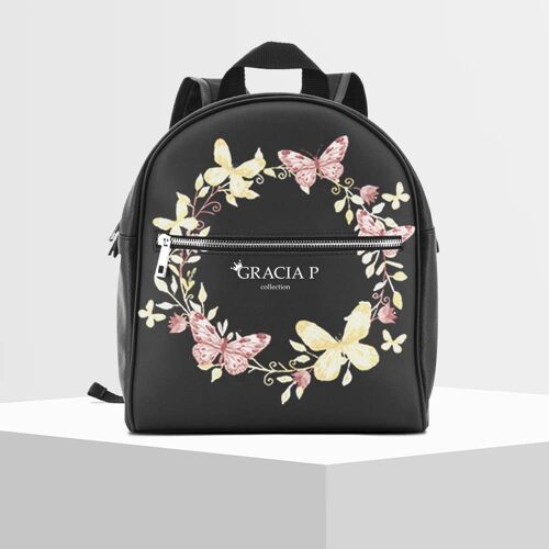 Zaino di Gracia P - Backpack - Made in Italy - Farfalle colo