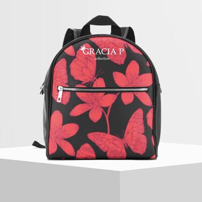 Zaino di Gracia P - Backpack - Made in Italy - Farfalle fior