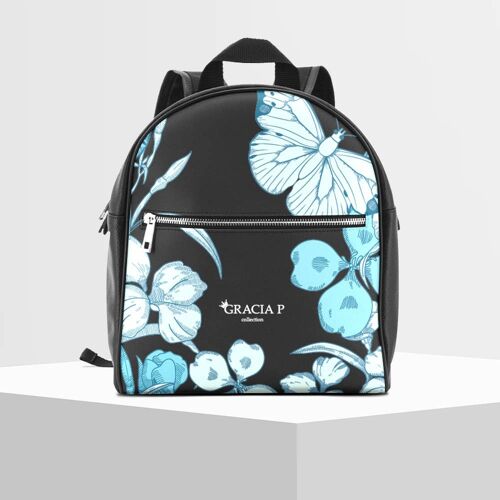 Zaino di Gracia P - Backpack - Made in Italy - Farfalle sky