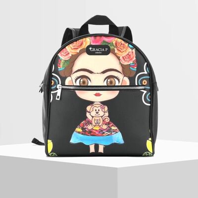 Gracia P backpack - Backpack - Made in Italy - Frida doll