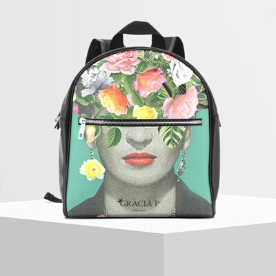 Backpack by Gracia P - Backpack - Made in Italy - Frida flowers