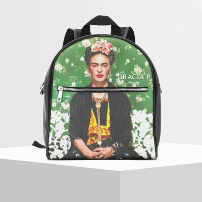 Backpack by Gracia P - Backpack - Made in Italy - Frida green