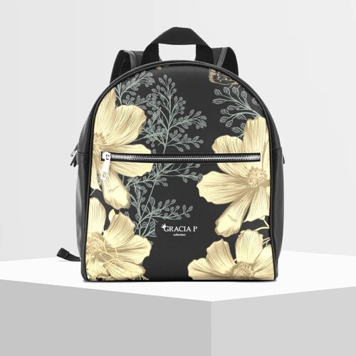 Zaino di Gracia P - Backpack - Made in Italy - Gold flowers