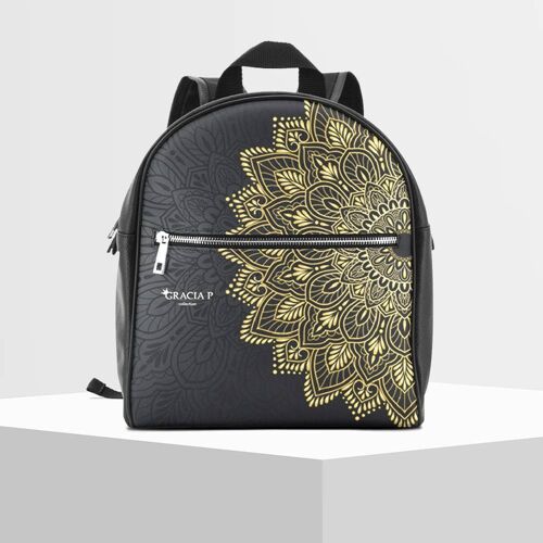 Zaino di Gracia P - Backpack - Made in Italy - Gold mandala