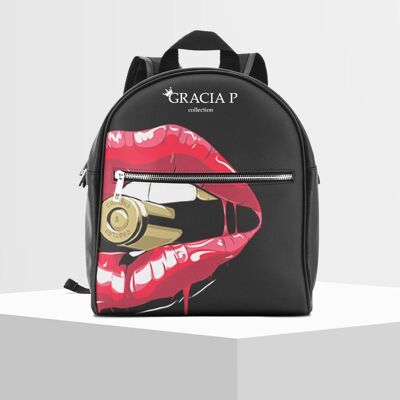 Gracia P backpack - Backpack - Made in Italy - Lips gun