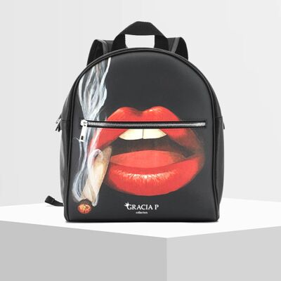 Gracia P Backpack - Backpack - Made in Italy - Lips smoke