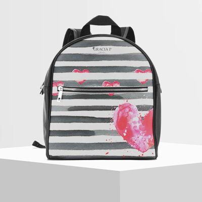Gracia P Backpack - Backpack - Made in Italy - Love stripes