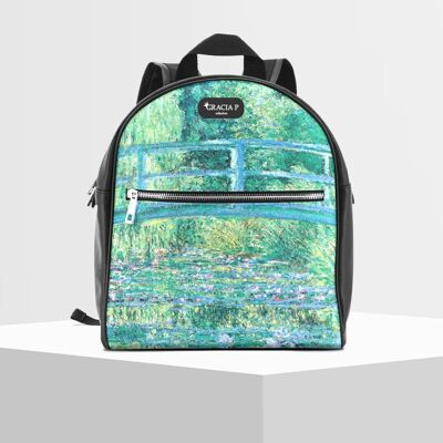 Gracia P Backpack - Backpack - Made in Italy - Monet Water Lilies