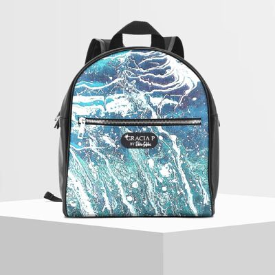 Gracia P backpack - Backpack - Made in Italy - Waves waves