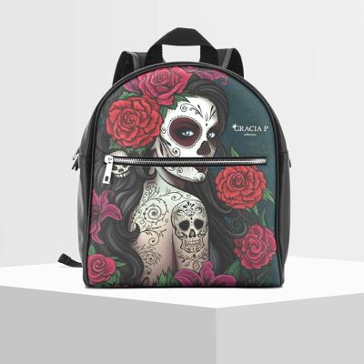 Gracia P Backpack - Backpack - Made in Italy - Santa Muerte