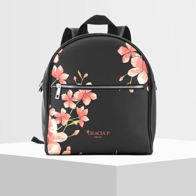 Gracia P Backpack - Backpack - Made in Italy - Sweet coral flowers