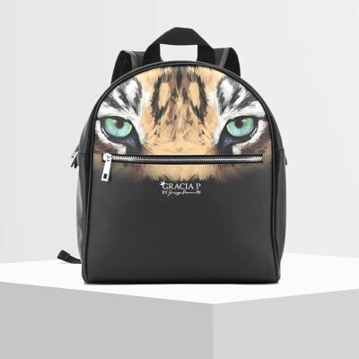 Zaino di Gracia P - Backpack - Made in Italy - Tiger 's eyes