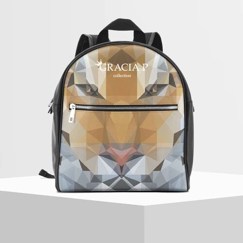 Zaino di Gracia P - Backpack - Made in Italy - Tiger puzzle