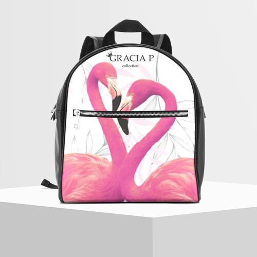 Zaino di Gracia P - Backpack - Made in Italy - white flaming