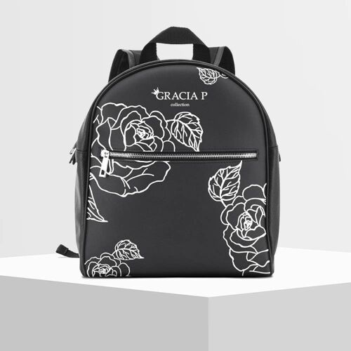 Zaino di Gracia P - Backpack - Made in Italy - white flores