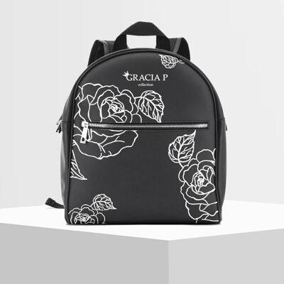 Gracia P Backpack - Backpack - Made in Italy - white flores