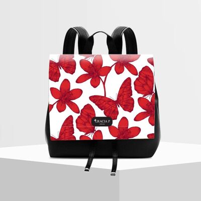 Molly Rucksack von Gracia P - Rucksack - Schmetterlinge und Blumen