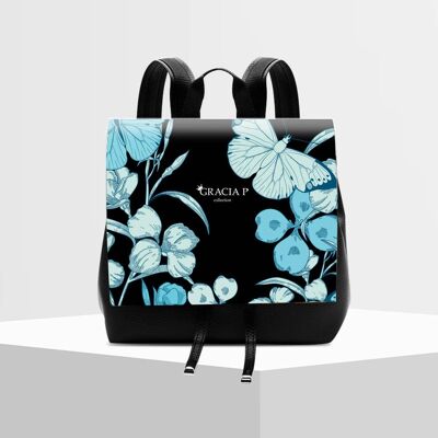 Molly Backpack by Gracia P - Backpack - Butterflies Sky