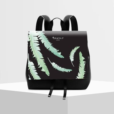 Zaino Molly di Gracia P - Backpack - Feather plumage