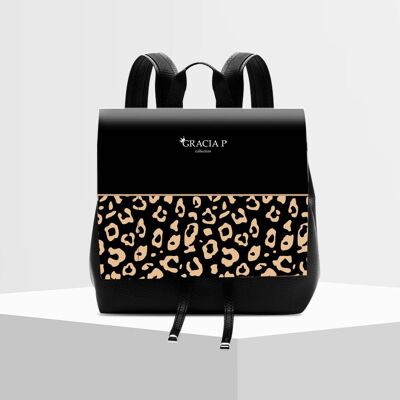 Molly backpack by Gracia P - Backpack - Leopard Effect