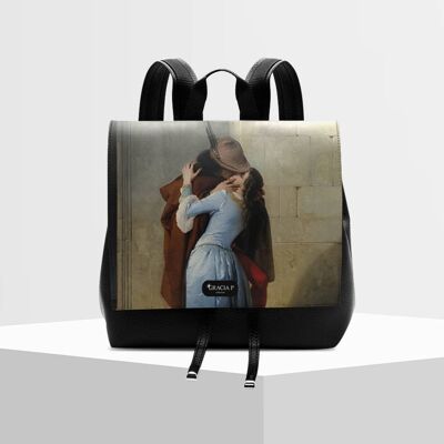 Molly backpack by Gracia P - Italian Backpack - kiss by Hayez