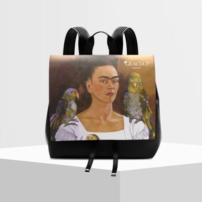 Zaino Molly di Gracia P - Italian Backpack - Frida pappagall