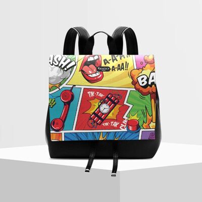Molly backpack by Gracia P - Italian Backpack - Comics