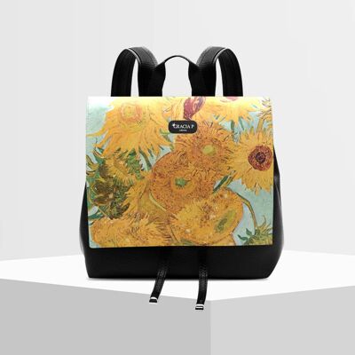 Zaino Molly di Gracia P - Italian Backpack - Girasoli flower