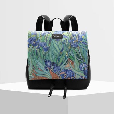 Molly backpack by Gracia P - Italian Backpack - Iris