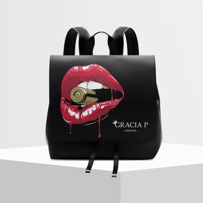 Zaino Molly di Gracia P - Italian Backpack - Lips gun