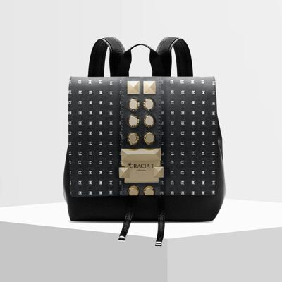 Molly backpack by Gracia P - Italian Backpack - Rock