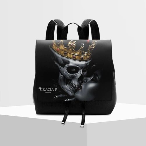 Zaino Molly di Gracia P - Italian Backpack - Skull kiss love