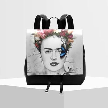 Sac à dos d'art Molly Frida White par Gracia P 1