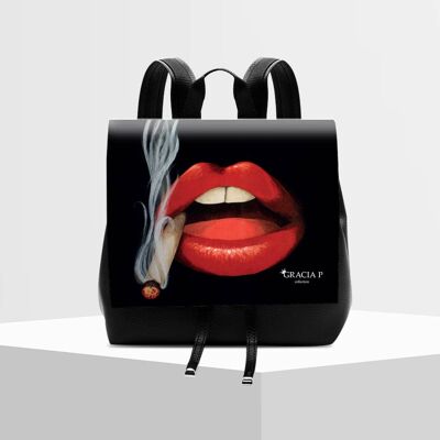 Molly Lips Smoking Backpack by Gracia P